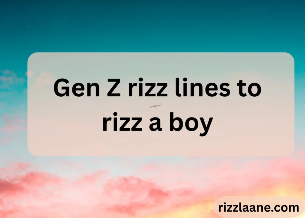 How to Rizz a Boy