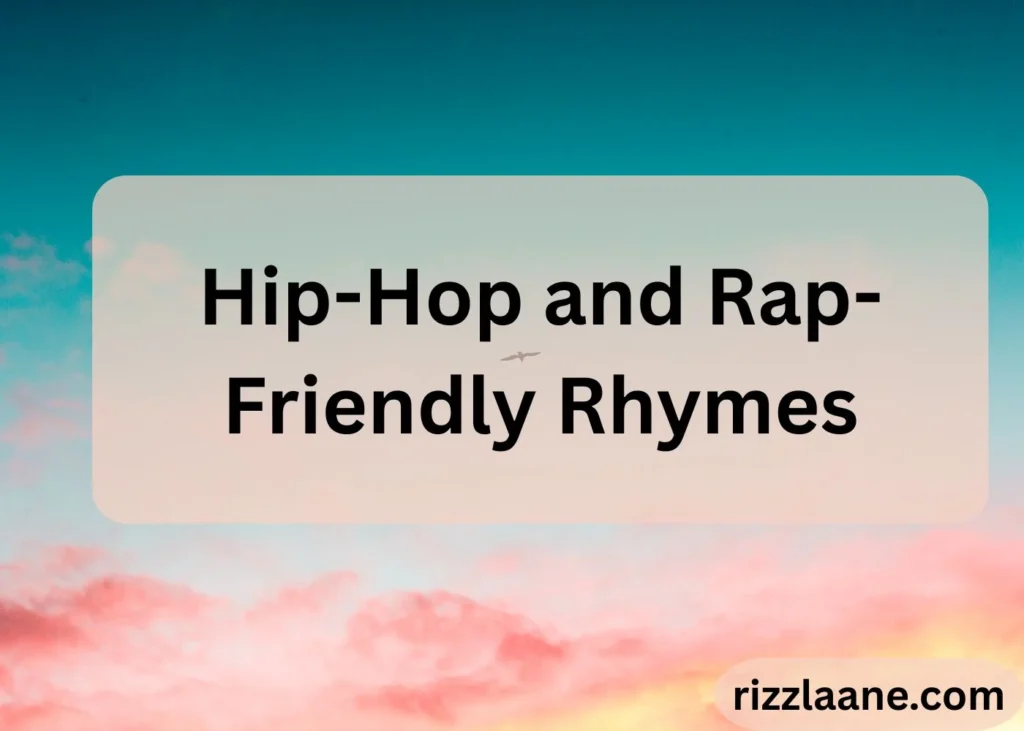 Words That Rhyme With Rizz