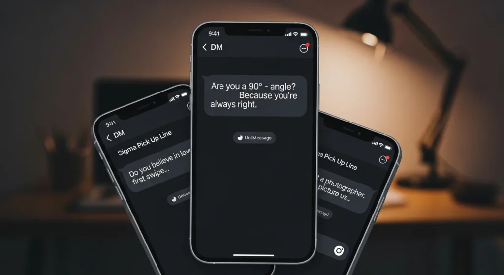 Sigma Pick Up Lines for DMs That Hit Different