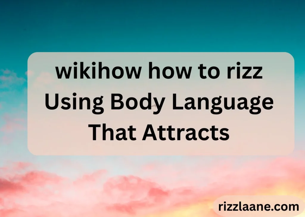 Wikihow How to Rizz