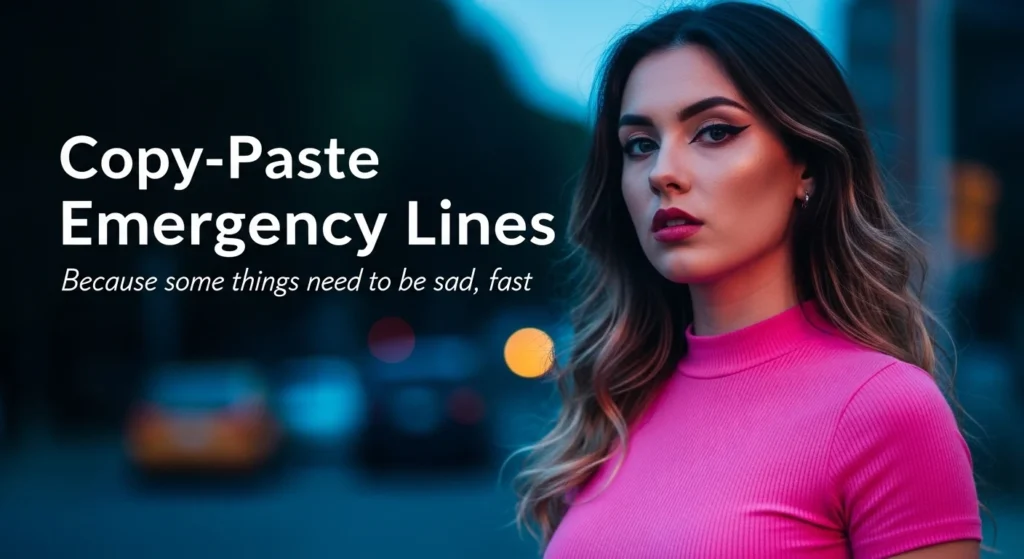 Copy-Paste Emergency Lines