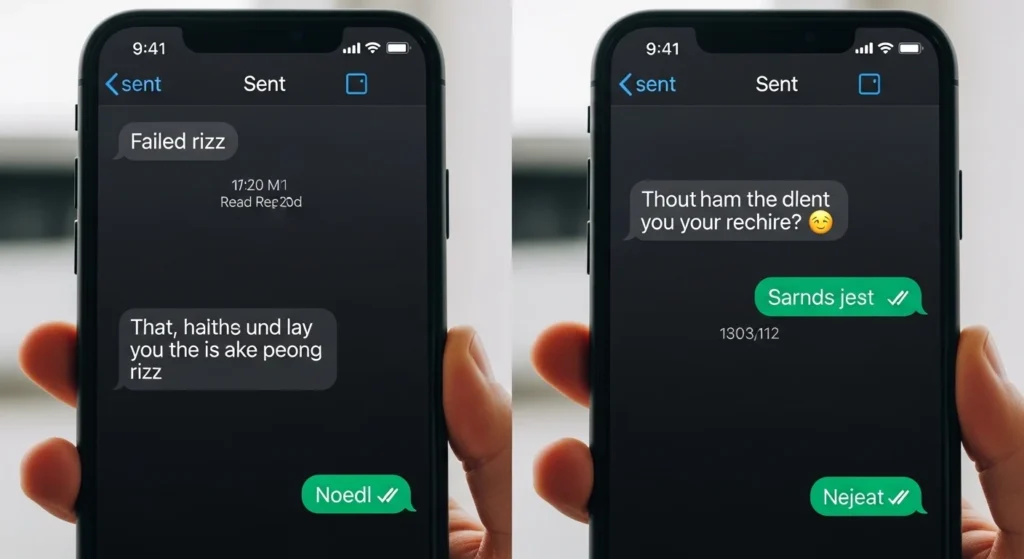 Failed Rizz Memes in Texting