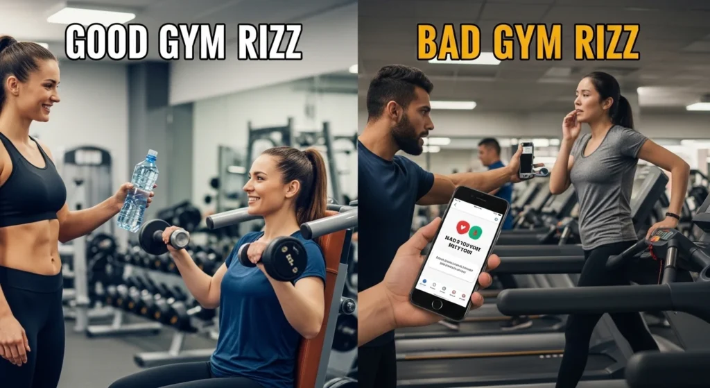 Good Gym Rizz vs Bad Gym Rizz