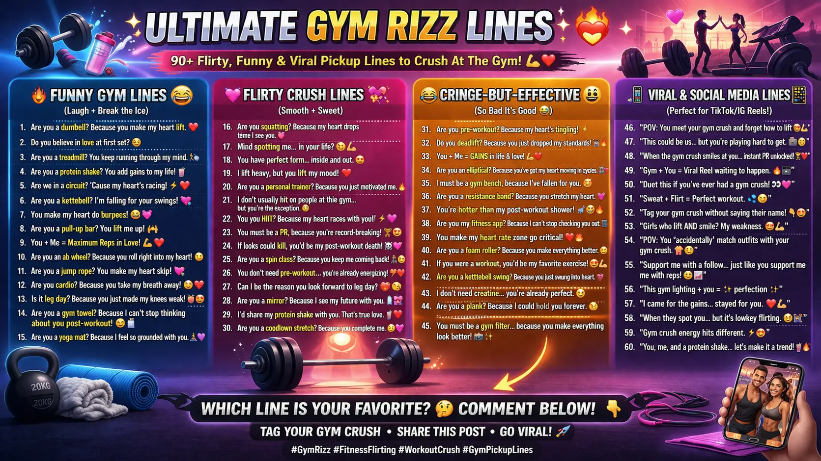 Gym Rizz Lines