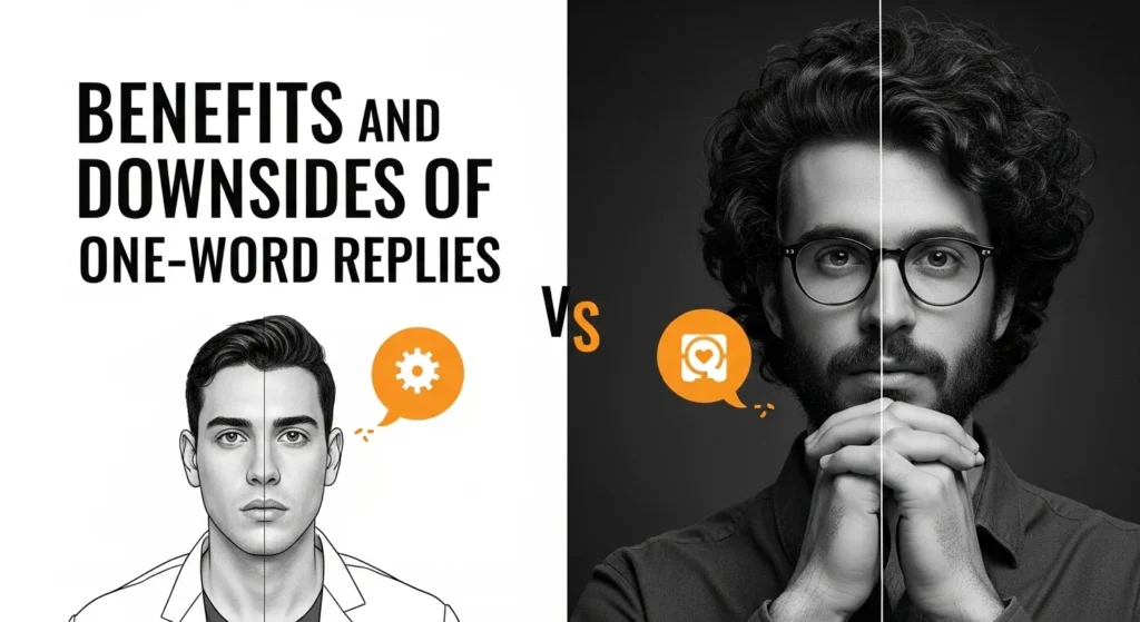 Benefits and Downsides of One Word Replies