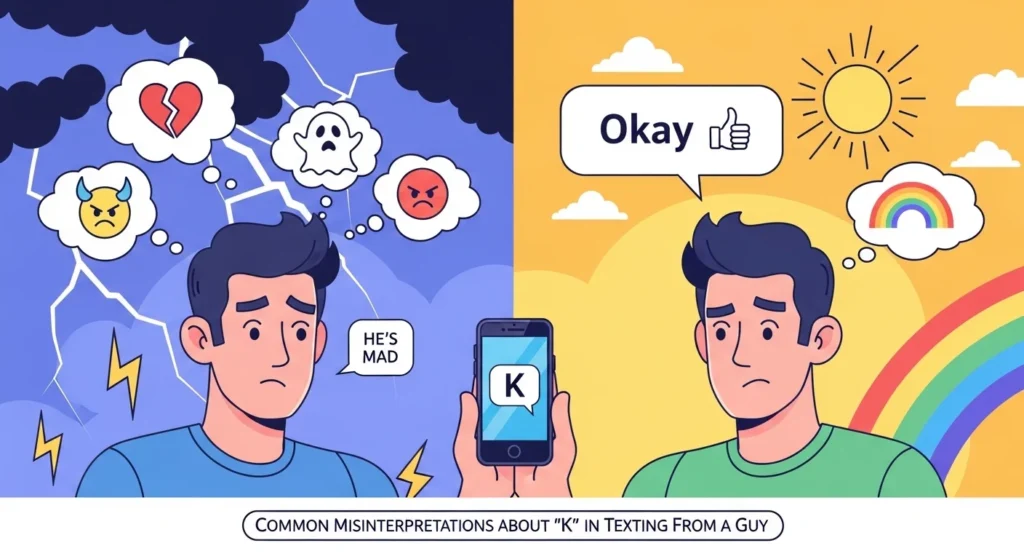 Common Misinterpretations About “K” in Texting From a Guy