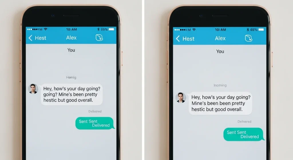 Examples of Mirroring Texting in Real Conversations