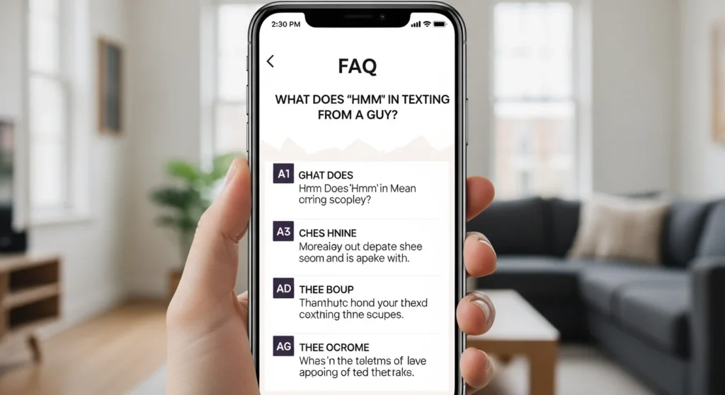FAQs About What Does Hmm Mean in Texting From a Guy
