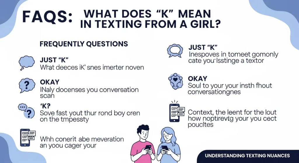 FAQs About What Does K Mean in Texting From a Girl