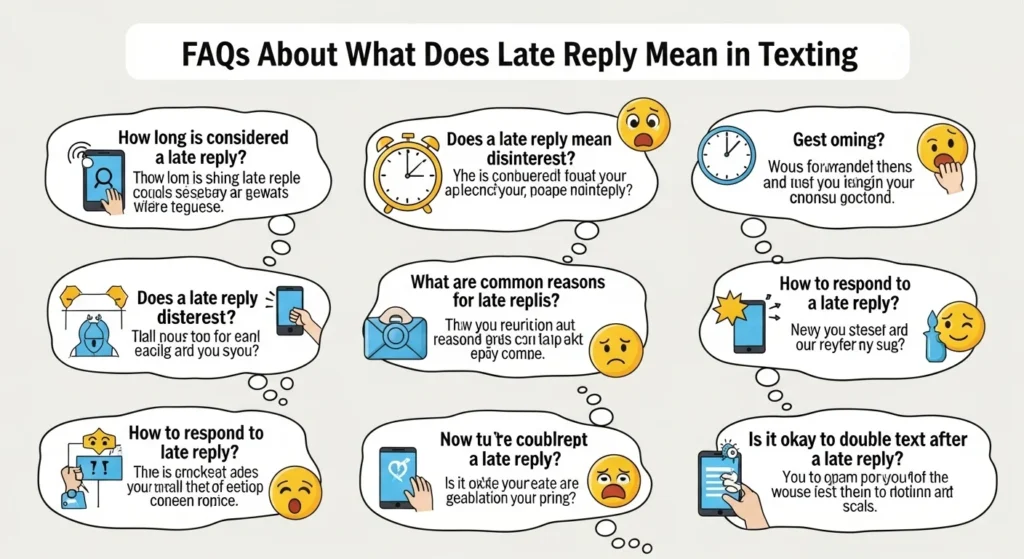 FAQs About What Does Late Reply Mean in Texting