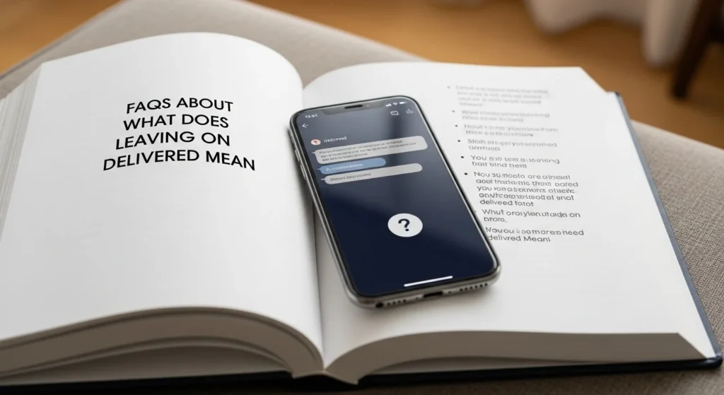 FAQs About What Does Leaving on Delivered Mean