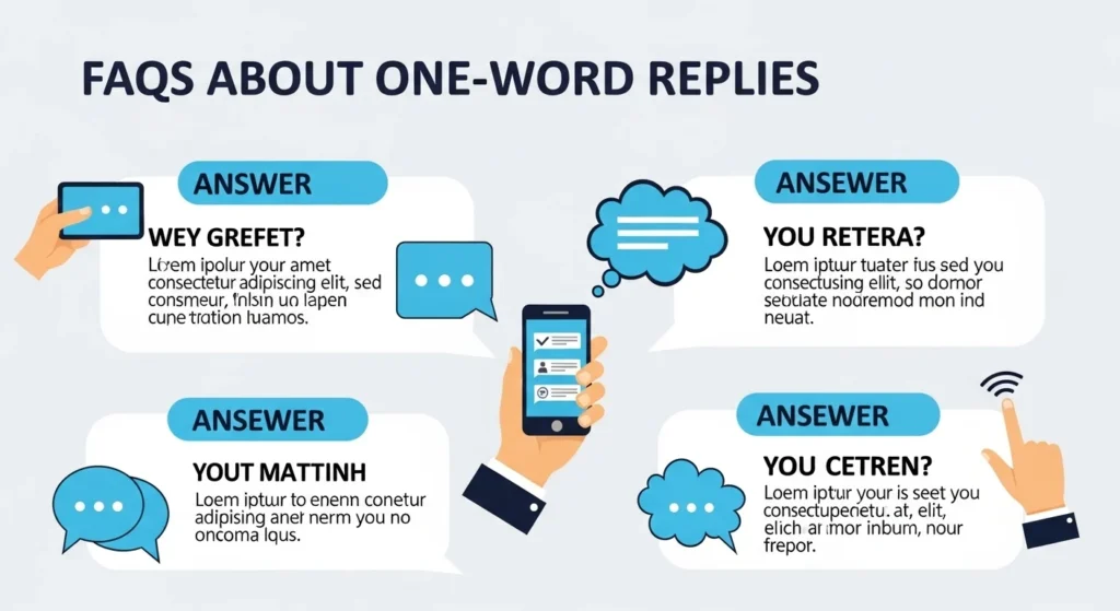 FAQs About What Does One Word Replies MeanFAQs About What Does One Word Replies Mean