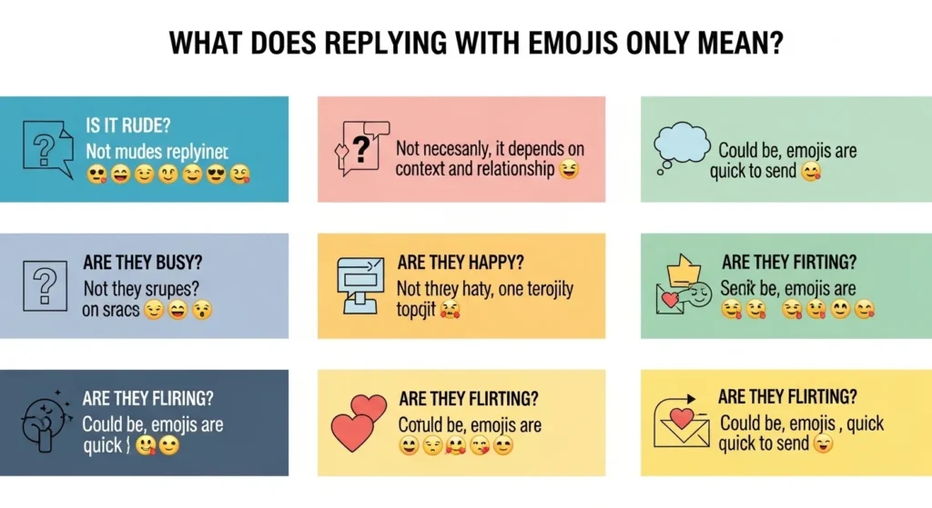FAQs About What Does Replying With Emojis Only Mean