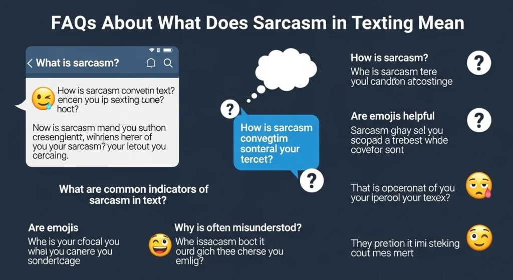 FAQs About What Does Sarcasm in Texting Mean
