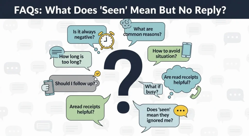FAQs About What Does Seen Mean But No Reply