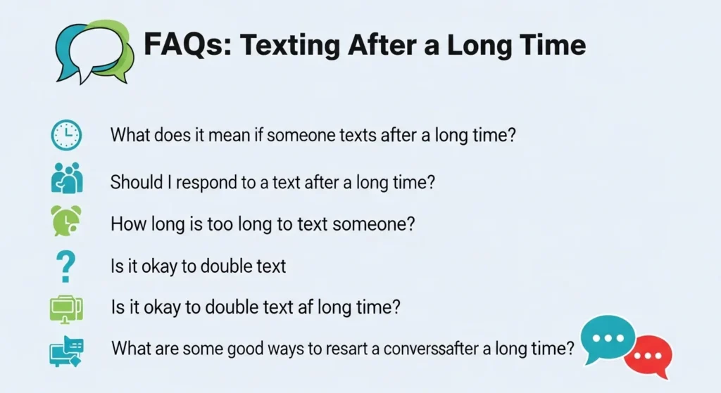 FAQs About What Does Texting After Long Time Mean