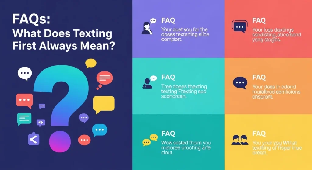 FAQs About What Does Texting First Always Mean