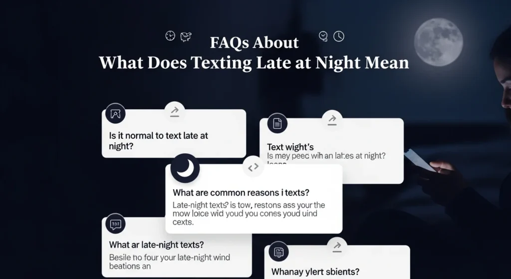 FAQs About What Does Texting Late at Night Mean