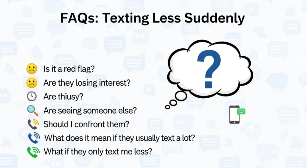 FAQs About What Does Texting Less Suddenly Mean