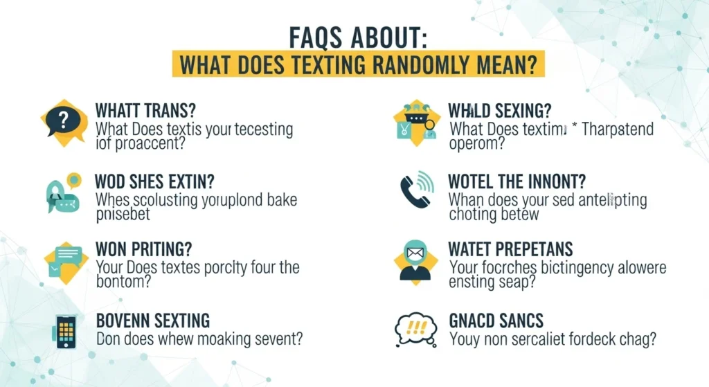 FAQs About What Does Texting Randomly Mean