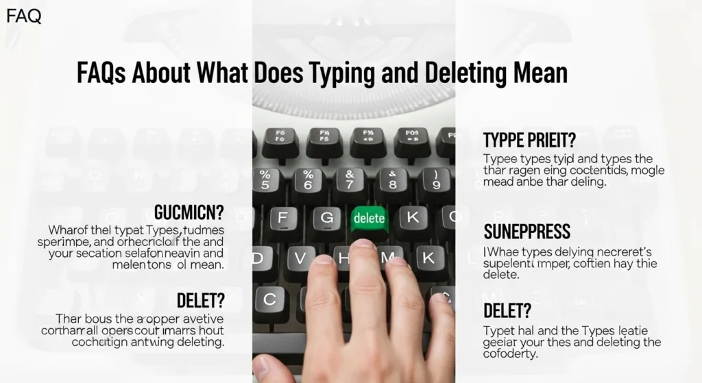 FAQs About What Does Typing and Deleting Mean