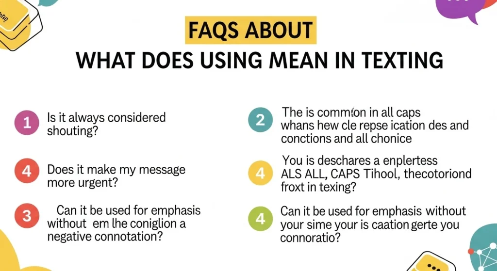 FAQs About What Does Using Caps Mean in Texting