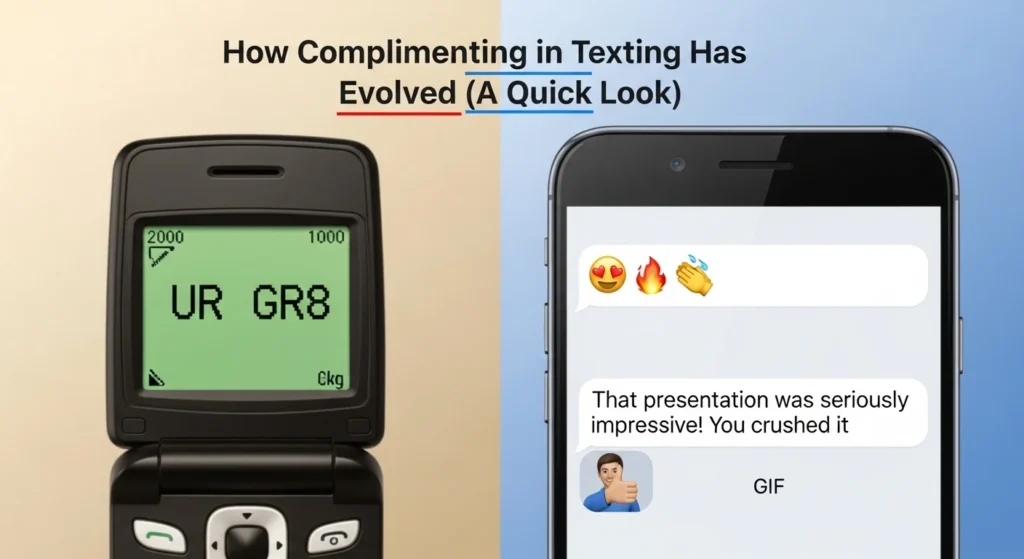 How Complimenting in Texting Has Evolved (A Quick Look)
