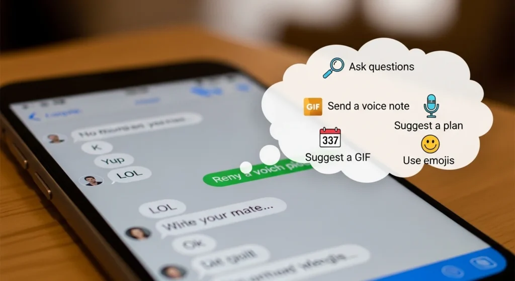 How to Respond to Short Replies in Texting