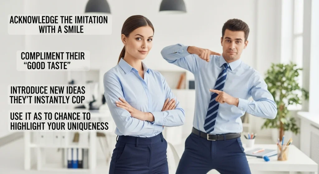 How to Respond When a Guy Copies You