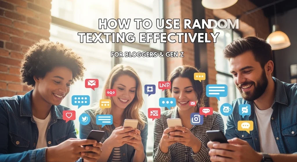 How to Use Random Texting Effectively (For Bloggers & Gen Z)
