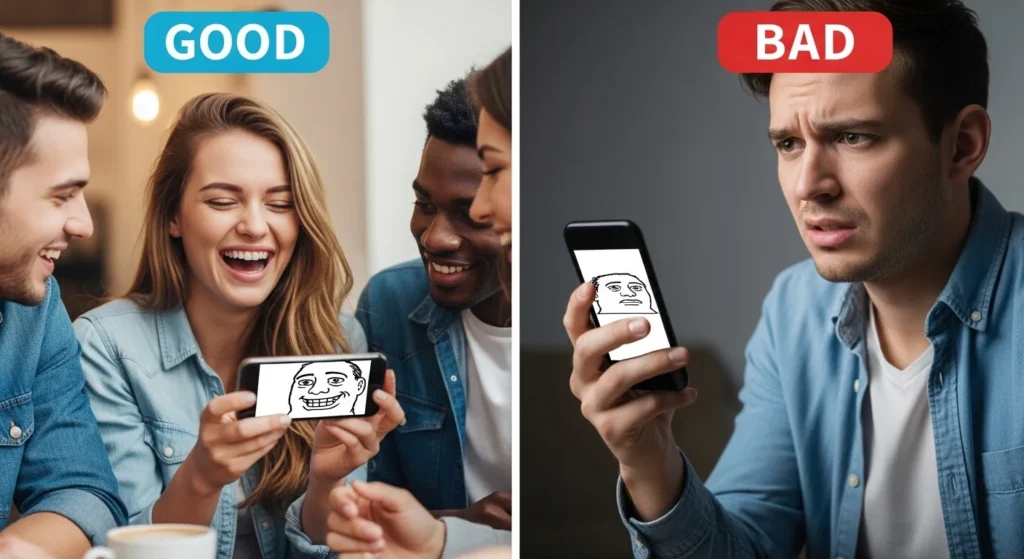 Is Sending Memes Instead of Replying Good or Bad?