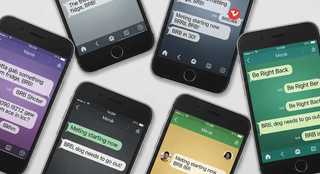 Real-Life Examples of BRB in Texting Conversations