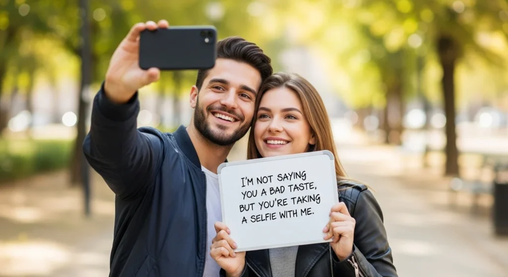 Reverse Rizz Lines for Selfies