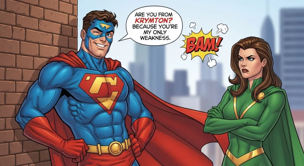 Romantic Superhero Rizz Lines