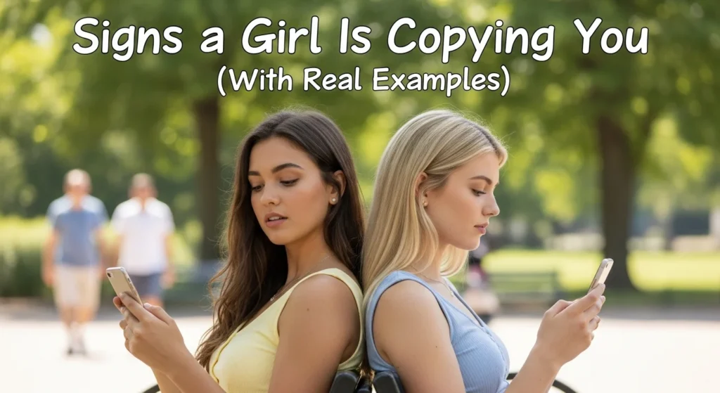 Signs a Girl Is Copying You (With Real Examples)