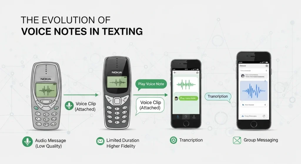 The Evolution of Voice Notes in Texting