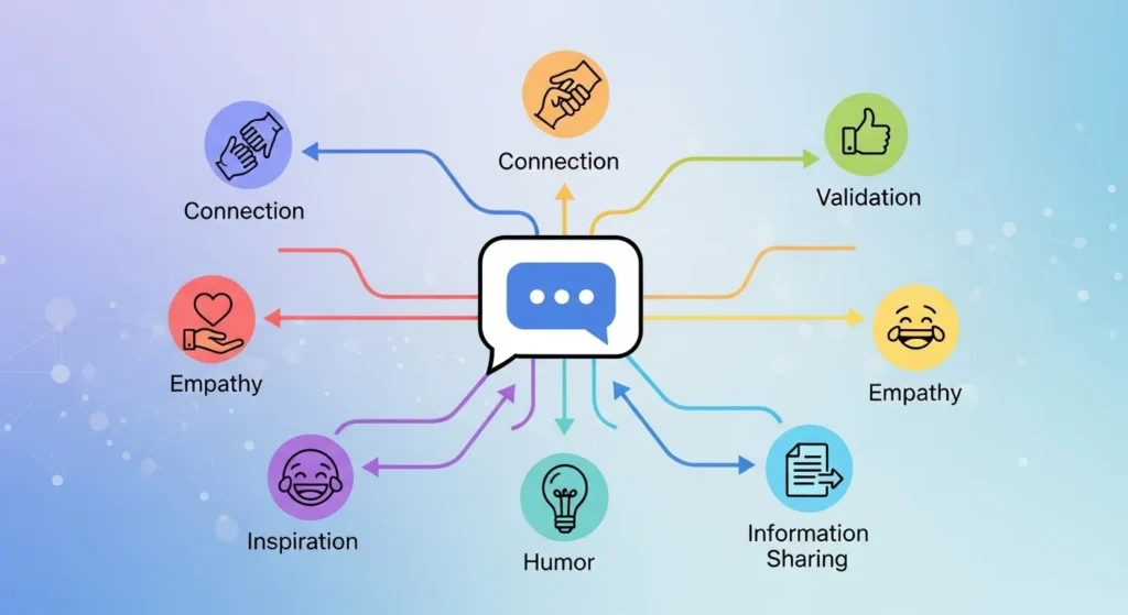 The Meaning Behind Sharing Posts in Chat (Emotional & Social Signals)