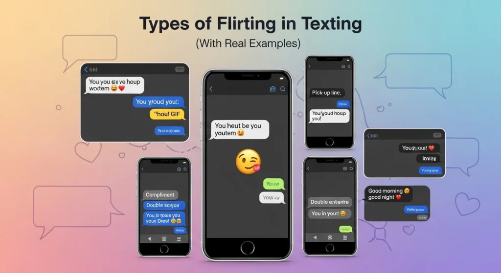 Types of Flirting in Texting (With Real Examples)
