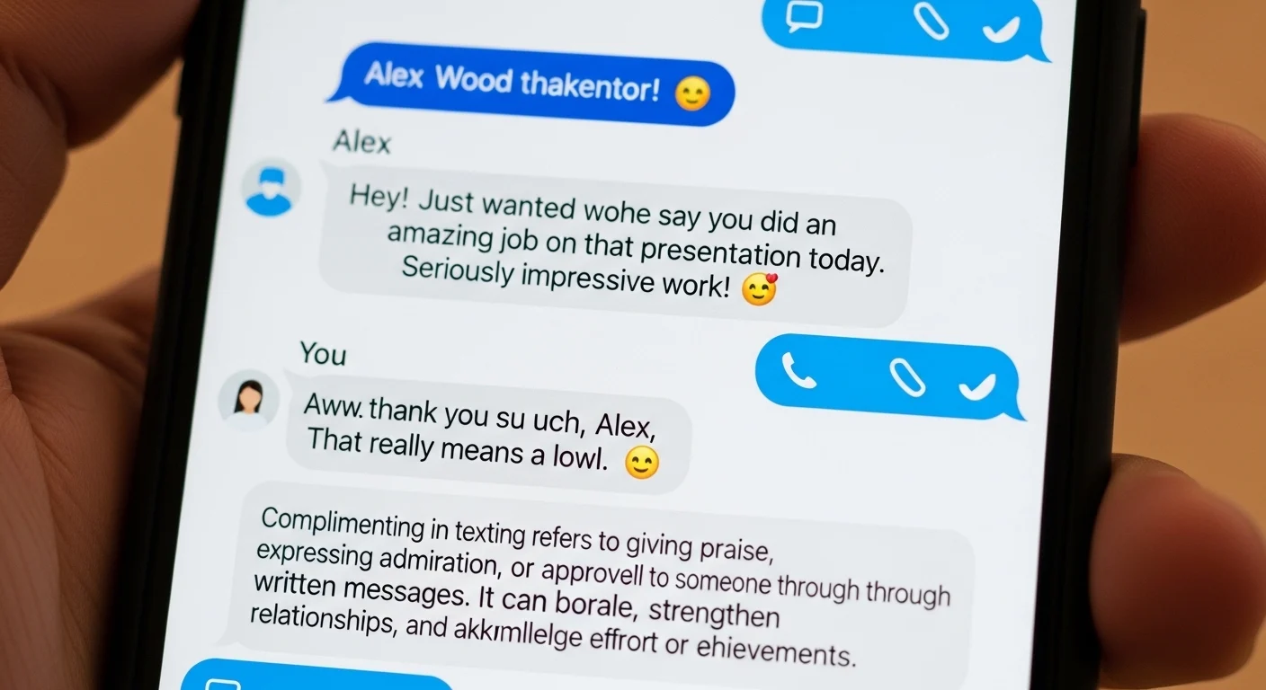 What Does Complimenting Mean in Texting