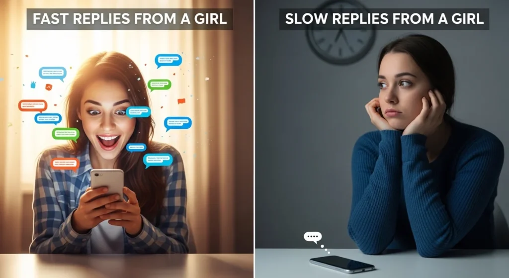 What Does Fast Replies Mean from a Girl vs Slow Replies?