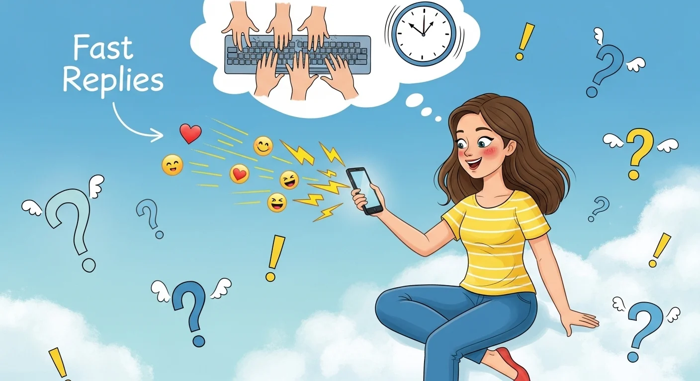 What Does Fast Replies Mean from a Girl