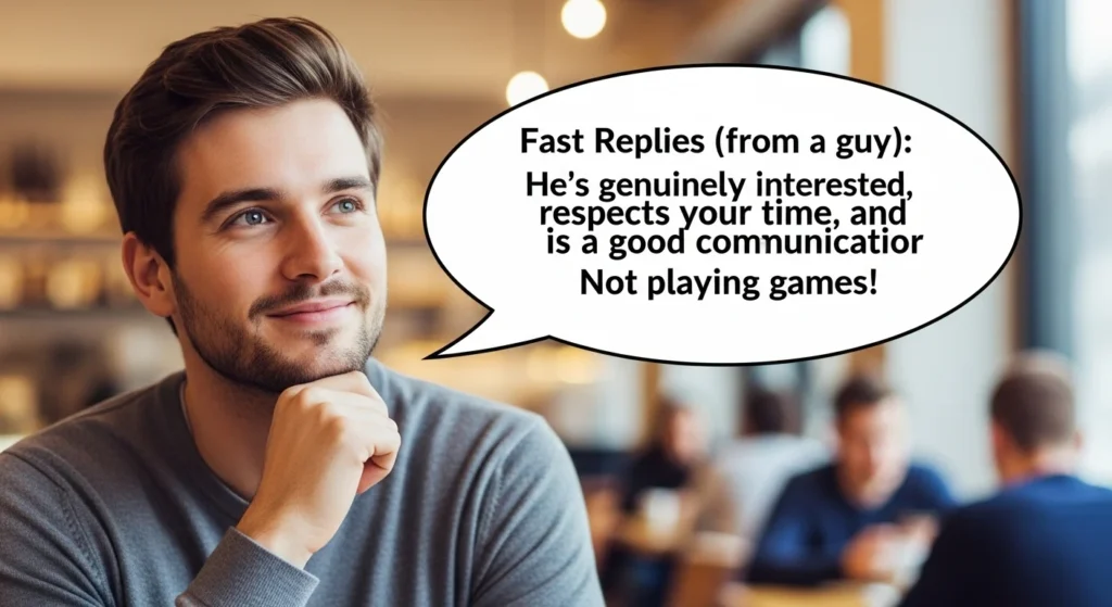 What Does Fast Replies Mean from a Guy? (Simple Definition)