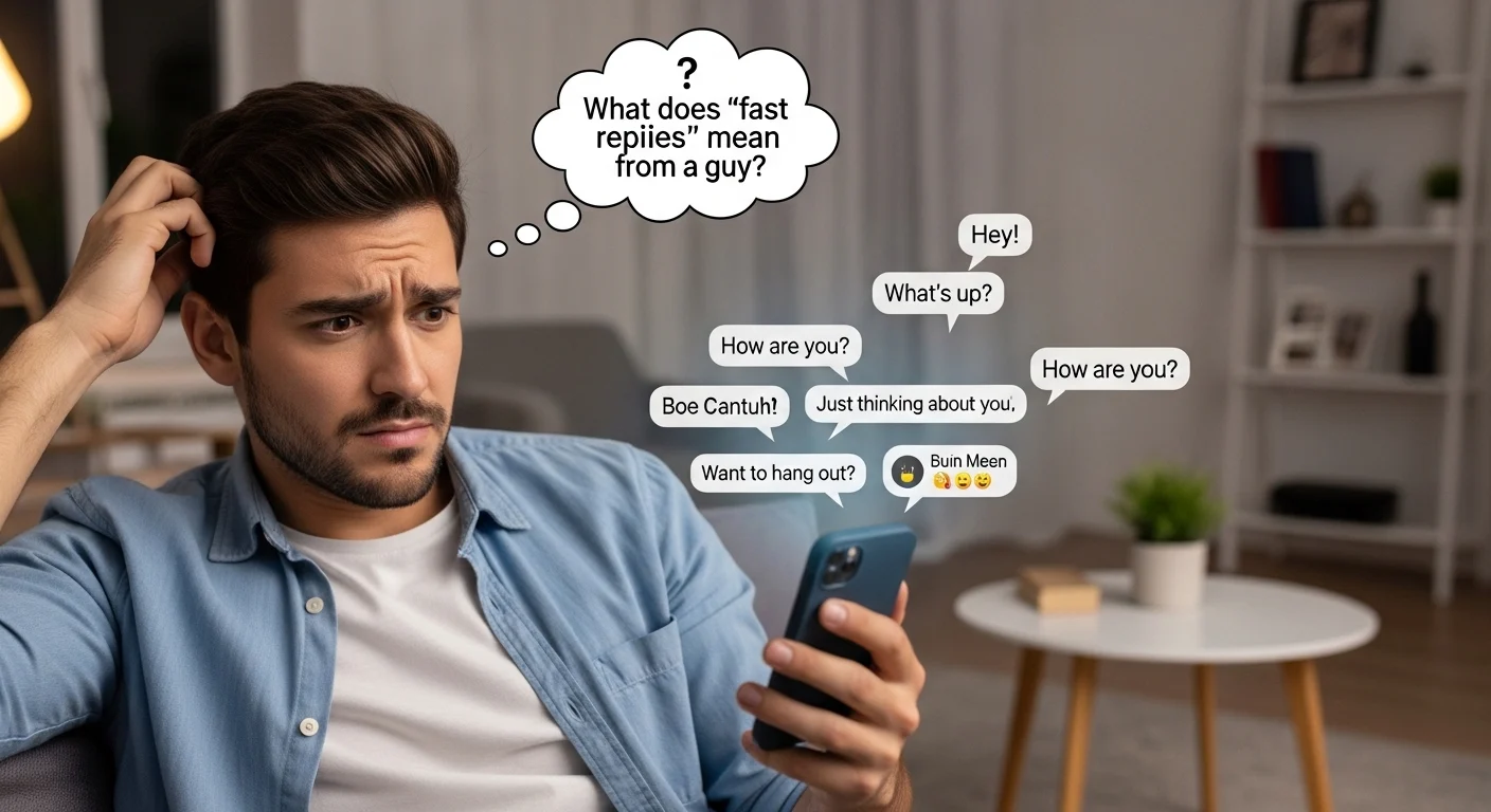 What Does Fast Replies Mean from a Guy
