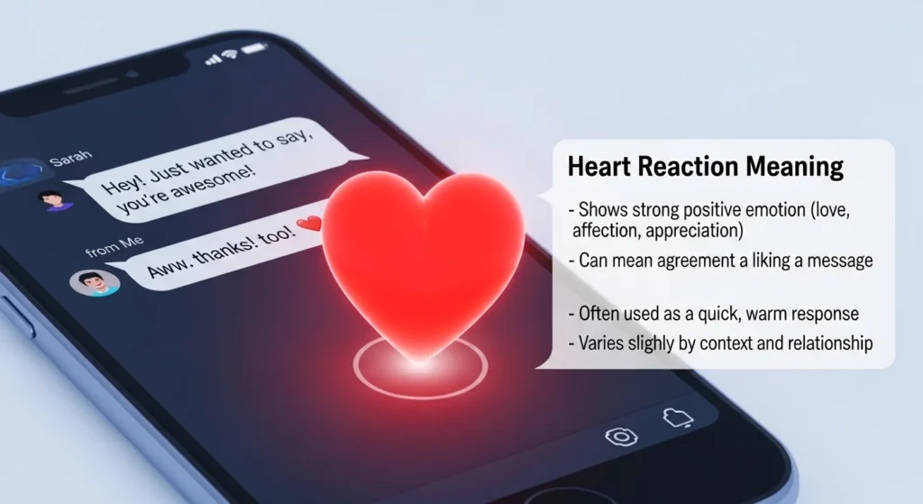 What Does Heart Reaction Mean in Texting? (Core Meaning Explained)
