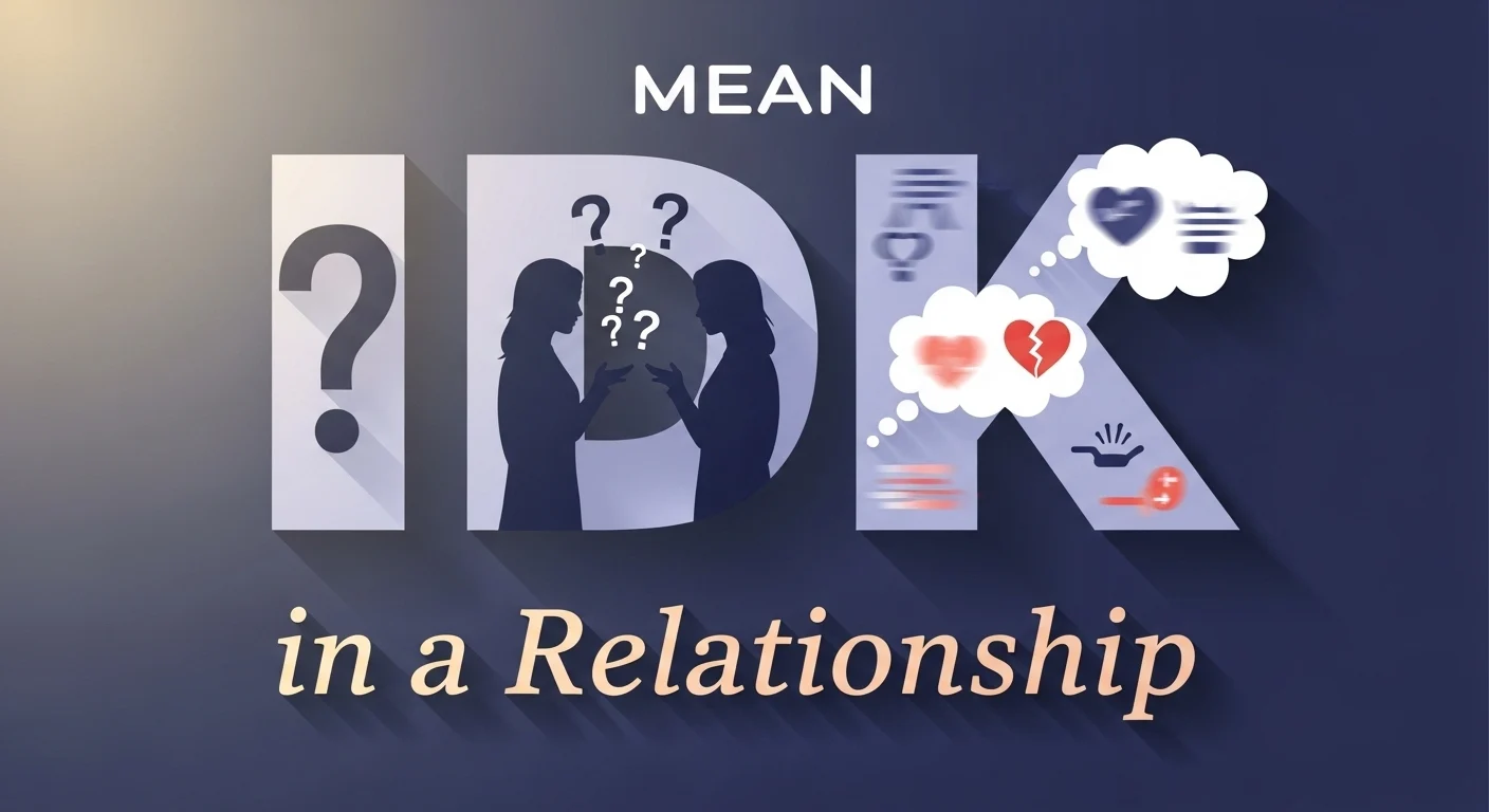 What Does IDK Mean in a Relationship