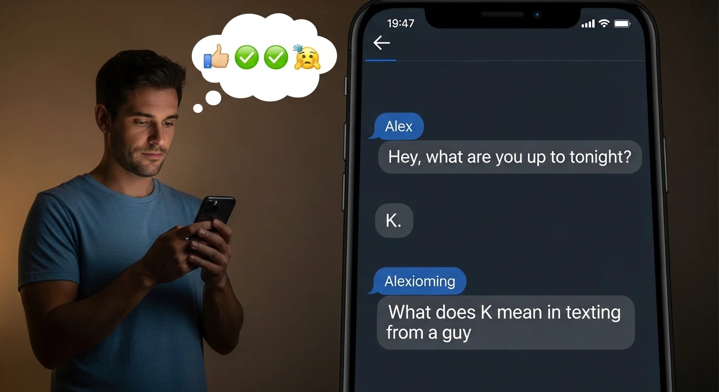 What Does K Mean in Texting From a Guy