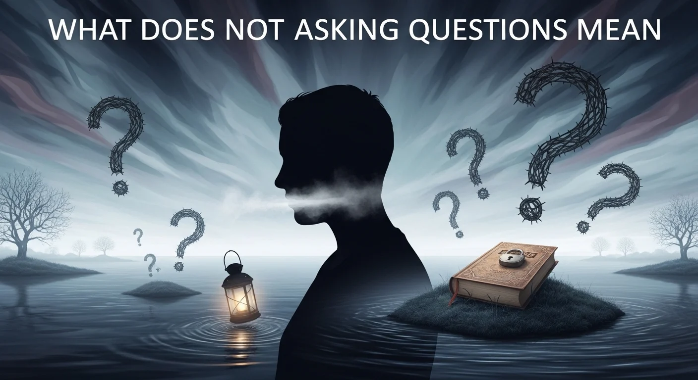What Does Not Asking Questions Mean