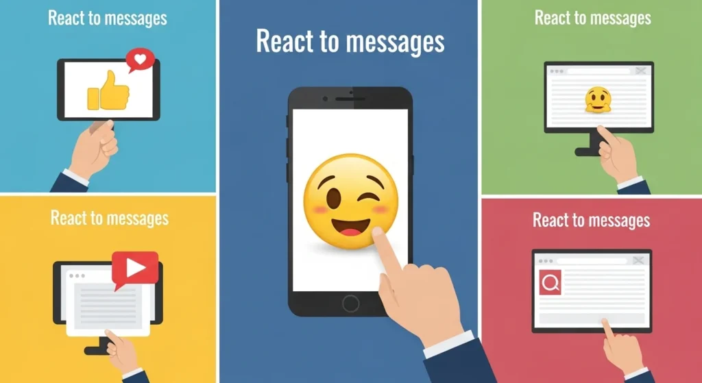 What Does Reacting to Messages Mean in Different Contexts?