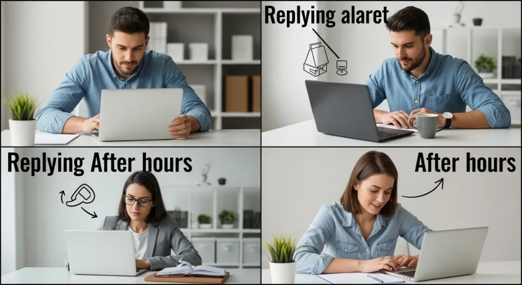 What Does Replying After Hours Mean in Different Situations?