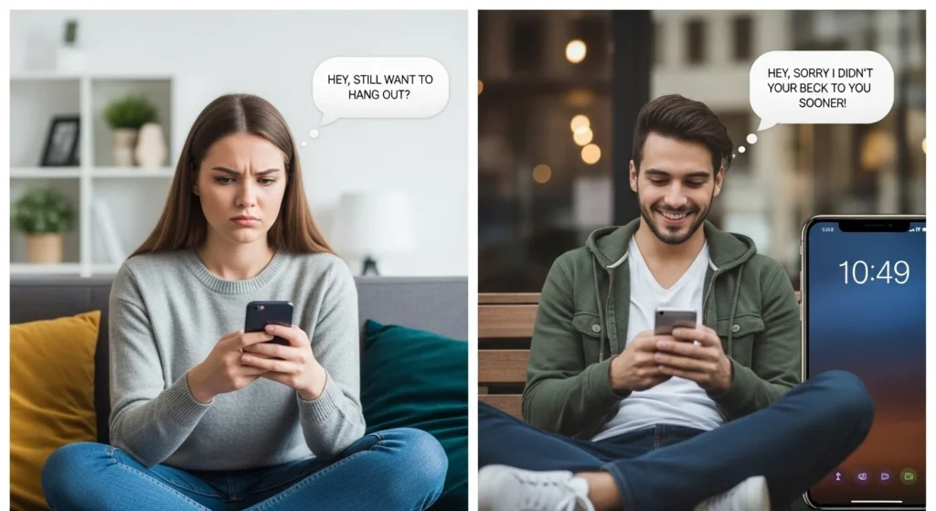 What Does Replying Next Day Mean From a Guy or Girl?